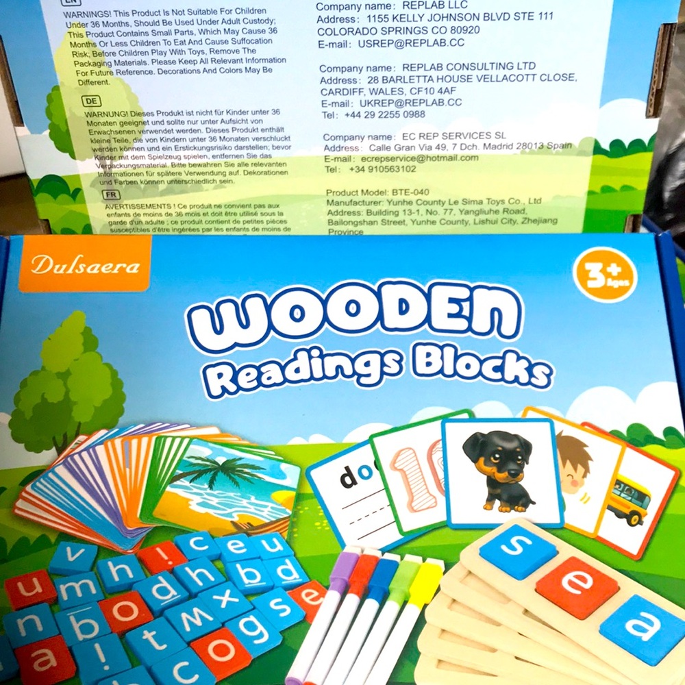Wooden Reading Blocks & more